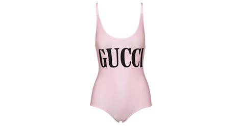 maillot de bain gucci rose